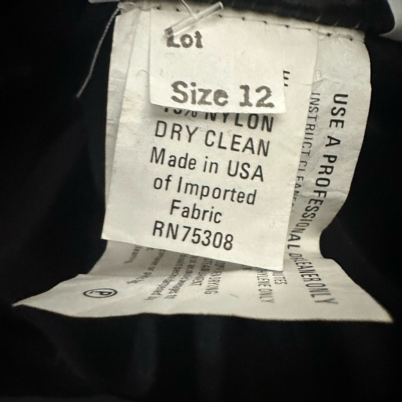 Vintage Red Black Velmet short sleeve Dress with Sequins and Fringe - Picture 6 of 6